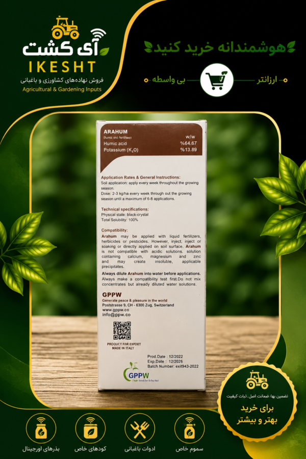 اطلاعات فنی کود آراهیوم