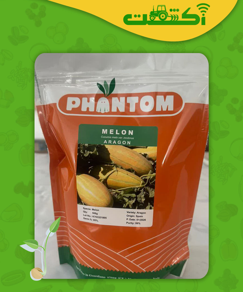 بذر خربزه مشهدی آراگون عکس پاکت خربزه آراگون
